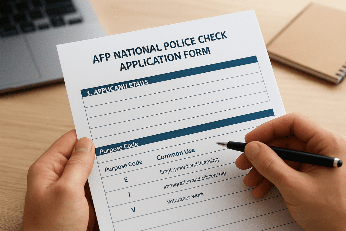 AFP National Police Check Application Form: How To Apply - HECT ...